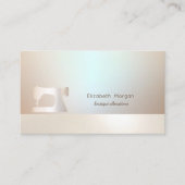 Elegant Professional Simple Gold Sewing Machine 名刺 (正面)