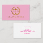 Elegant Professional Simple Minimalist Lawyer 名刺 (正面/裏面)