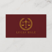 Elegant Professional Simple Minimalist Lawyer 名刺 (正面)