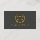 Elegant Professional Simple Minimalist Lawyer  名刺 (正面)