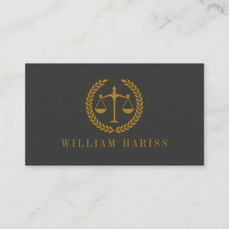 Elegant Professional Simple Minimalist Lawyer  名刺