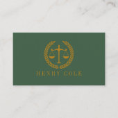 Elegant Professional Simple Minimalist Lawyer  名刺 (正面)