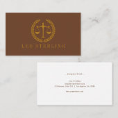 Elegant Professional Simple Minimalist Lawyer  名刺 (正面/裏面)