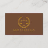 Elegant Professional Simple Minimalist Lawyer  名刺 (正面)