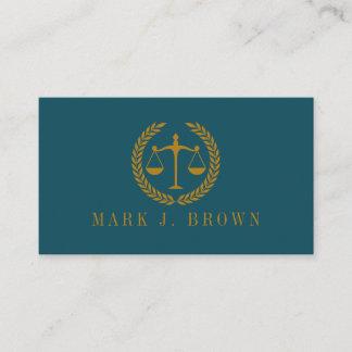 Elegant Professional Simple Minimalist Lawyer  名刺