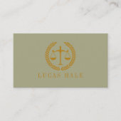 Elegant Professional Simple Minimalist Lawyer  名刺 (正面)