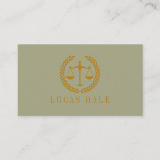 Elegant Professional Simple Minimalist Lawyer  名刺