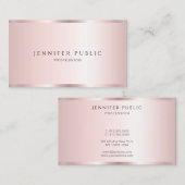 Elegant Professional Template Luxury Rose Gold 名刺 (正面/裏面)