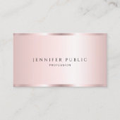 Elegant Professional Template Luxury Rose Gold 名刺 (正面)