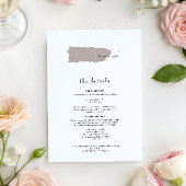 ELEGANT Puerto Rico Wedding Invitation Details 招待状