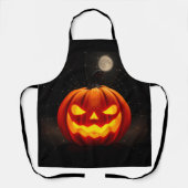 Elegant Pumpkin Halloween Apron エプロン (正面)