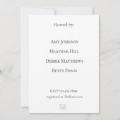 Elegant Pumpkin Theme Bridal Shower 招待状 (裏面)