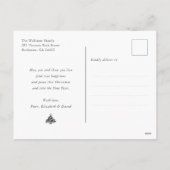 Elegant Purple and Gold シーズンポストカード (裏面)