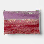 Elegant purple and gold glitter アクセサリーポーチ (裏面)