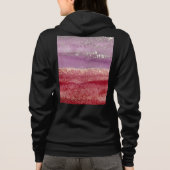 Elegant purple and gold glitter パーカ (裏面)