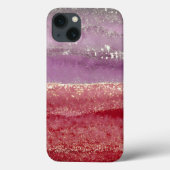 Elegant purple and gold glitter Case-Mate iPhoneケース (裏面)