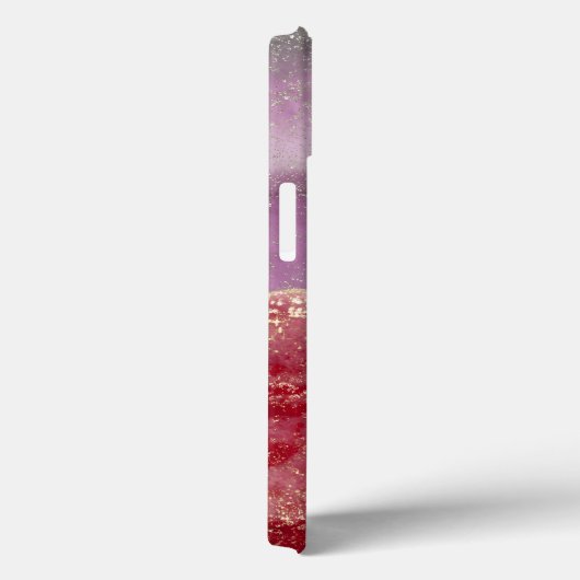 Elegant purple and gold glitter Case-Mate iPhoneケース (裏面 / 右)