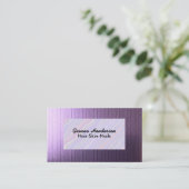 Elegant Purple And Light Purple Iridescent  名刺 (スタンド正面)