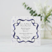 Elegant Purple and Silver Post-Wedding Decoration 招待状 (スタンド正面)