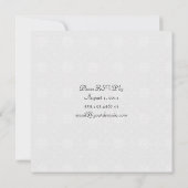 Elegant Purple and Silver Post-Wedding Decoration 招待状 (裏面)