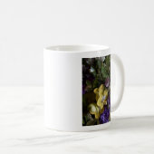 Elegant Purple and Yellow Floral Art Coffee Mug コーヒーマグカップ (正面右)