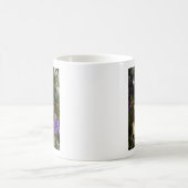 Elegant Purple and Yellow Floral Art Coffee Mug コーヒーマグカップ (中央)
