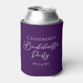 Elegant Purple Bachelorette Party Personalized 缶クーラー (缶正面)