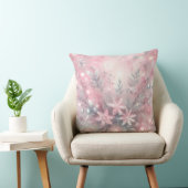 Elegant Purple Christmas Throw Pillow  クッション (椅子)