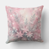Elegant Purple Christmas Throw Pillow  クッション (裏面)