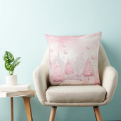 Elegant Purple Christmas Throw Pillow  クッション (椅子)