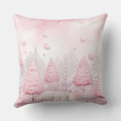 Elegant Purple Christmas Throw Pillow  クッション (裏面)