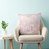Elegant Purple Christmas Throw Pillow  クッション (椅子)