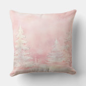 Elegant Purple Christmas Throw Pillow  クッション (裏面)