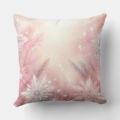 Elegant Purple Christmas Throw Pillow  クッション (裏面)