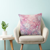 Elegant Purple Christmas Throw Pillow  クッション (椅子)