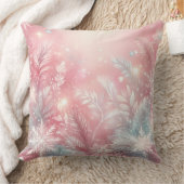 Elegant Purple Christmas Throw Pillow  クッション (ブランケット)