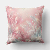 Elegant Purple Christmas Throw Pillow  クッション (裏面)