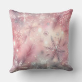 Elegant Purple Christmas Throw Pillow  クッション (裏面)