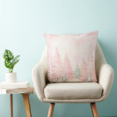 Elegant Purple Christmas Throw Pillow  クッション (椅子)