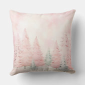 Elegant Purple Christmas Throw Pillow  クッション (裏面)