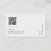 Elegant Purple Cream Flower with Gold 名刺 (裏面)