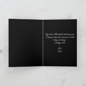 Elegant Purple Diamond Pearl Rose 21st Birthday カード (内部)