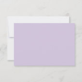 Elegant Purple Floral Watercolor Wedding RSVP (裏面)
