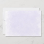 Elegant Purple Floral Wedding Save the Date 招待状 (裏面)