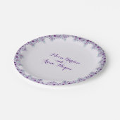 Elegant purple flower  ペーパープレート (アングル)