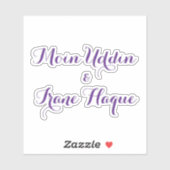 Elegant purple flower Wedding シール (シート)