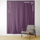Elegant Purple Geometric Line Illustration タペストリー (インサイチュ)