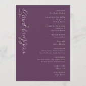 Elegant Purple Geometric Lines プログラム (裏面)