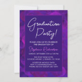 Elegant Purple Graduation Party Invitation 招待状 (正面)