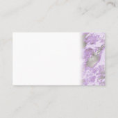 Elegant Purple Grey Abstract Chic Pattern 予約カード (正面)